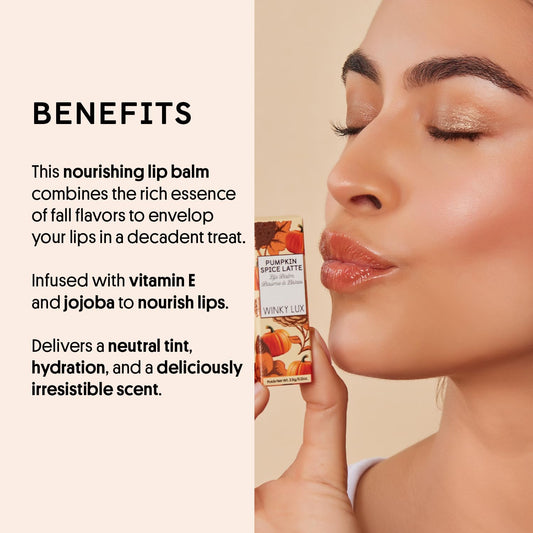 Winky Lux Rainbow Tri Tinted Lip Balm – Hydrating, Nourishing Lip Care With Jojoba Oil & Vitamin E, Sheer Pink Tint, Moisturizes & Softens Dry Lips, Buttery Soft With Juicy Finish