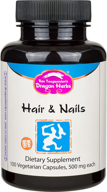 Dragon Herbs - Hair & Nails Capsules - 100 Capsules, 500 Mg Each