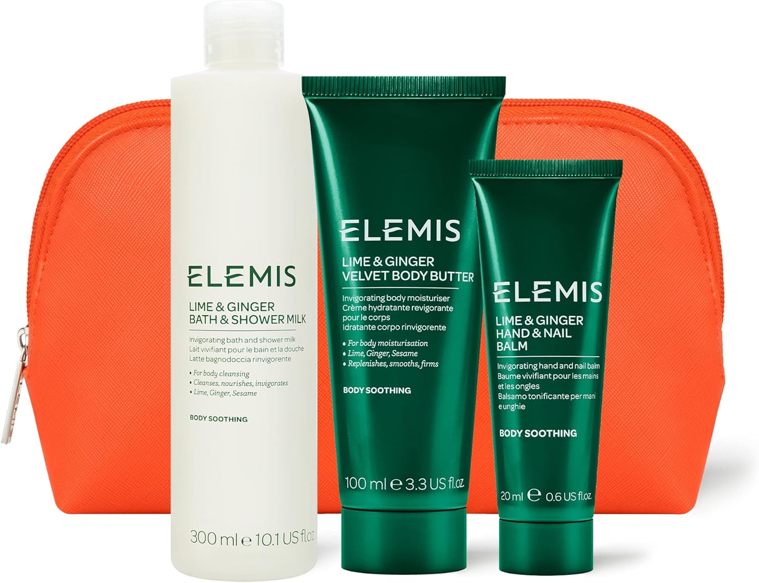 ELEMIS Lime and Ginger Body Care Trio, 3-Piece Luxury Body Care : Amazon.co.uk: Beauty