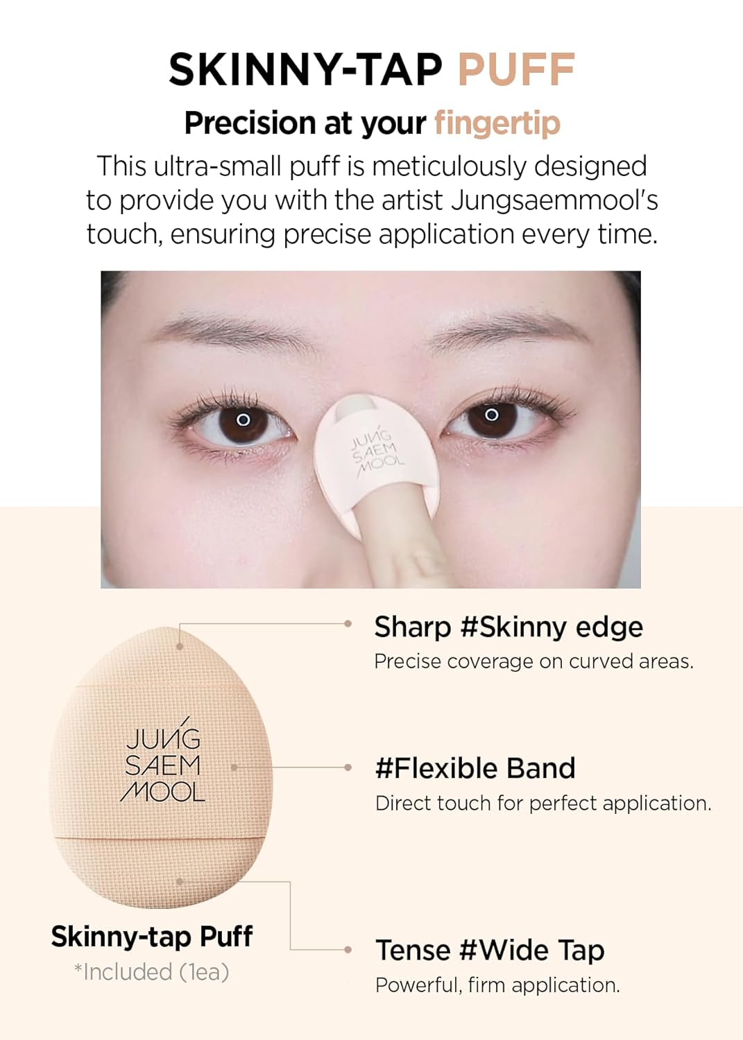 Jungsaemmool Official Skin Nuder Concealer (Medium) | Korean Makeup Concealer | Korean Foundation | Natural Coverage