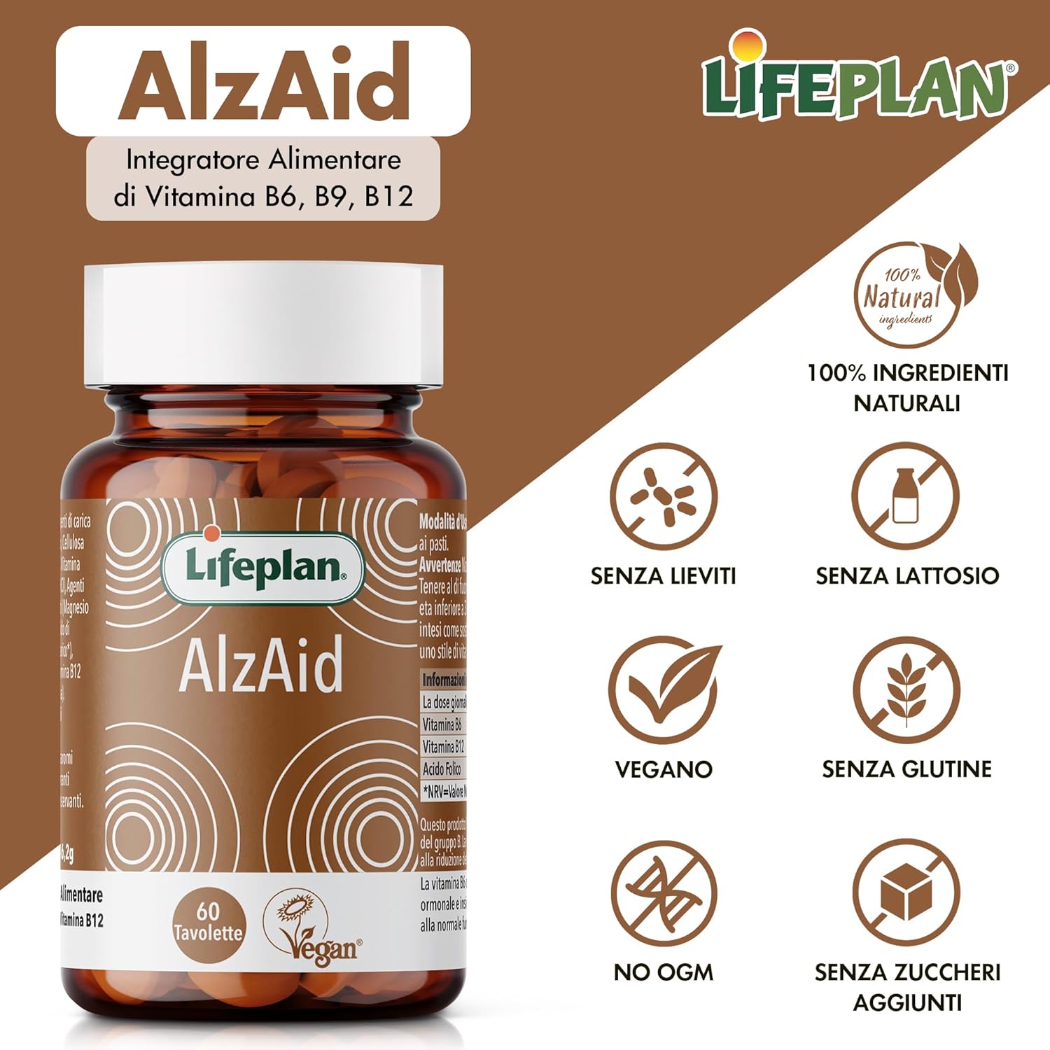 Lifeplan Alzaid 6-9-12 B complex 60 Tablets : Amazon.co.uk: Health & Personal Care