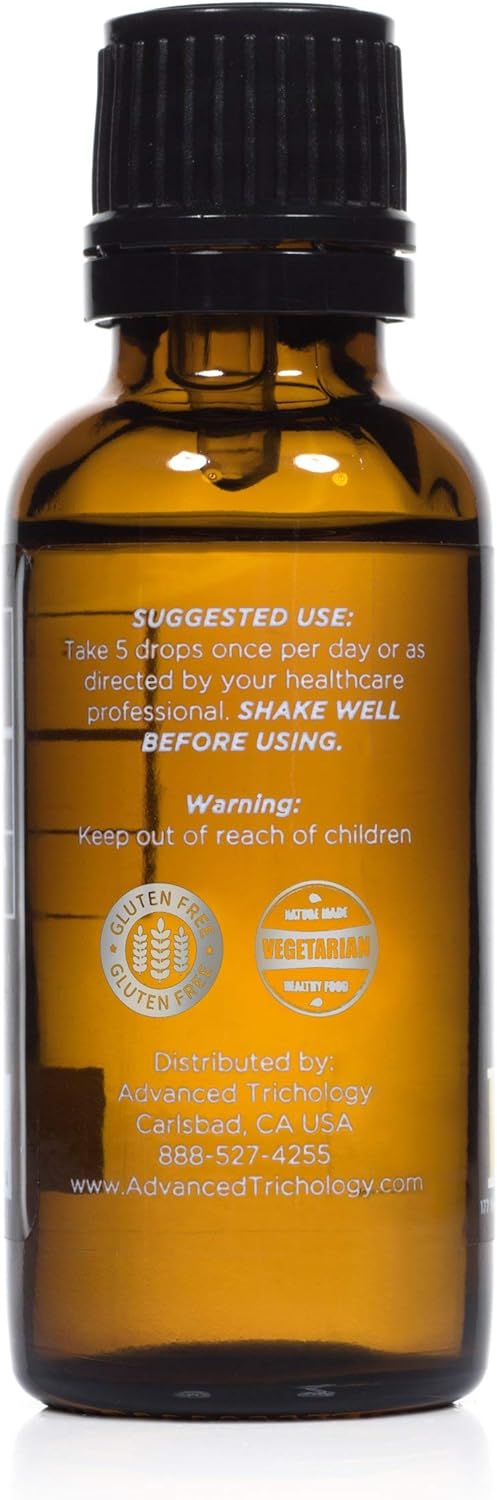 Advanced Trichology Vegetarian Liquid Vitamin D3-5000 iu High Absorption - 1000 iu per Drop - 6 Month Supply - Gluten Free 365 VIT D