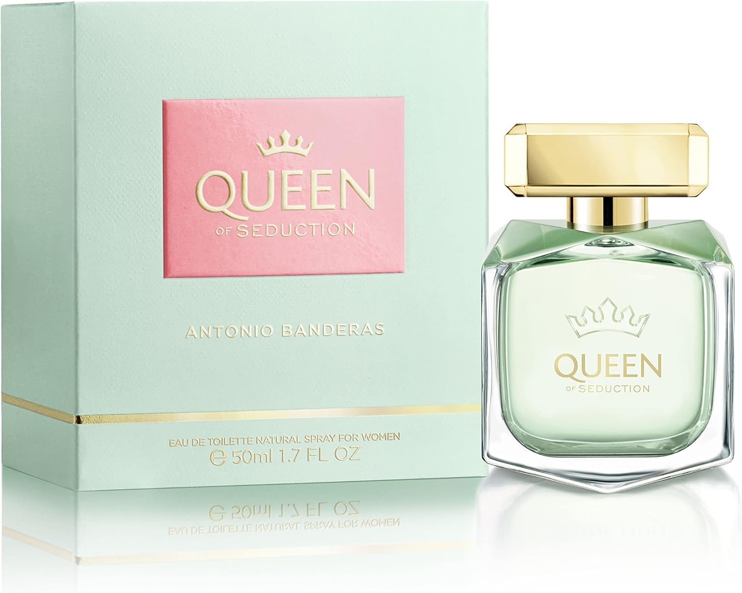 Banderas Perfumes - Queen Of Seduction - Eau De Toilette For Women - Long Lasting - Romantic And Charming Fragance - Floral With Marine Notes - Ideal For Day Wear - 50 Ml