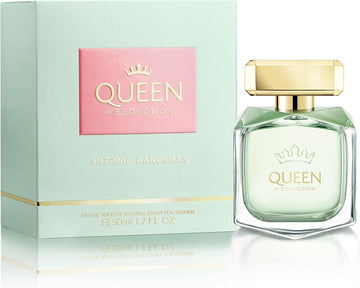 Banderas Perfumes - Queen Of Seduction - Eau De Toilette For Women - Long Lasting - Romantic And Charming Fragance - Floral With Marine Notes - Ideal For Day Wear - 50 Ml