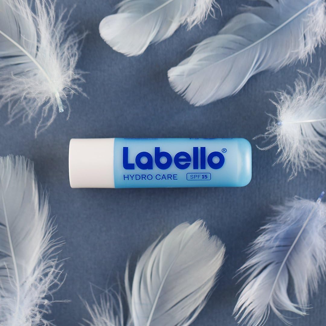 Labello Hydro Care Pack Of 4 (4 X 4.8 G), Lip Care Without Mineral Oils For Dry Lips, Lip Balm With Spf 15 And Shea Butter For Nourishing Lip Protection