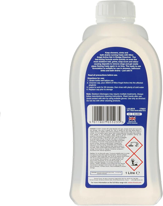 Nilco Angel Active Hair & Sludge Dissolver, 1L