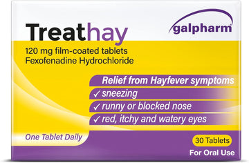 Galpharm Treathay Hayfever Relief Fexofenadine, 30 Count (Pack Of 1)