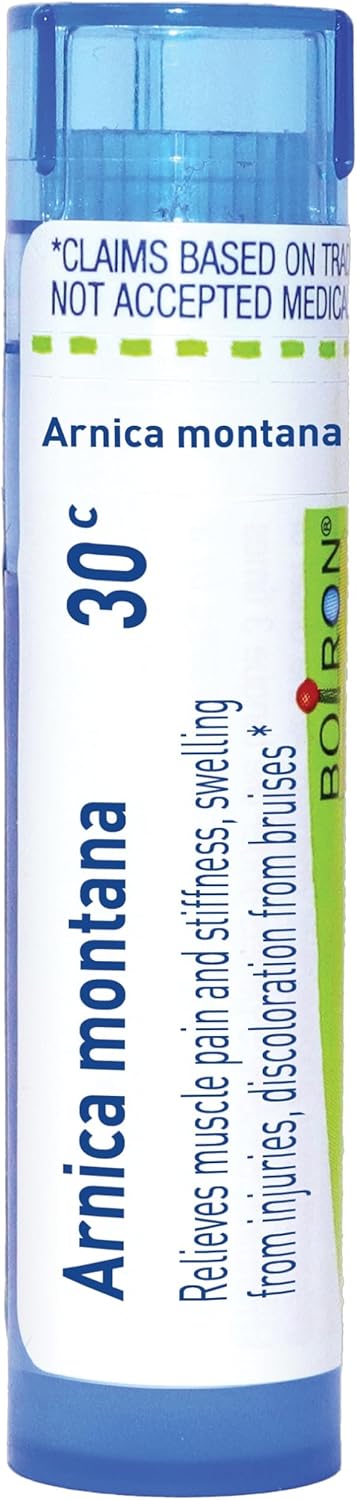 Boiron Arnica Montana 30C For Muscle Pain, Stiffness, Swelling From Injuries & Bruises - 80 Pellets