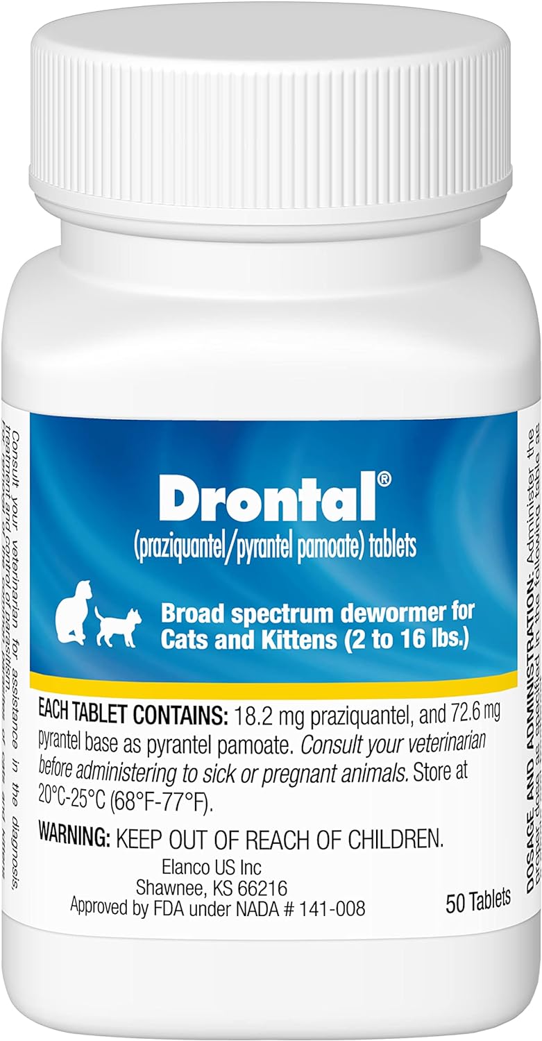 Elanco Drontal Broad Spectrum Dewormer, 50 Tablets