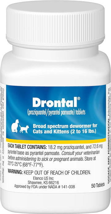 Elanco Drontal Broad Spectrum Dewormer, 50 Tablets