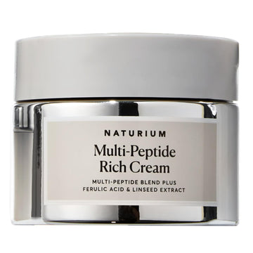 Naturium Multi-Peptide Rich Cream, Hydrating & Nourishing To Help Appearance Of Fine Lines & Wrinkles, Vegan & Cruelty-Free, 1.7 Oz