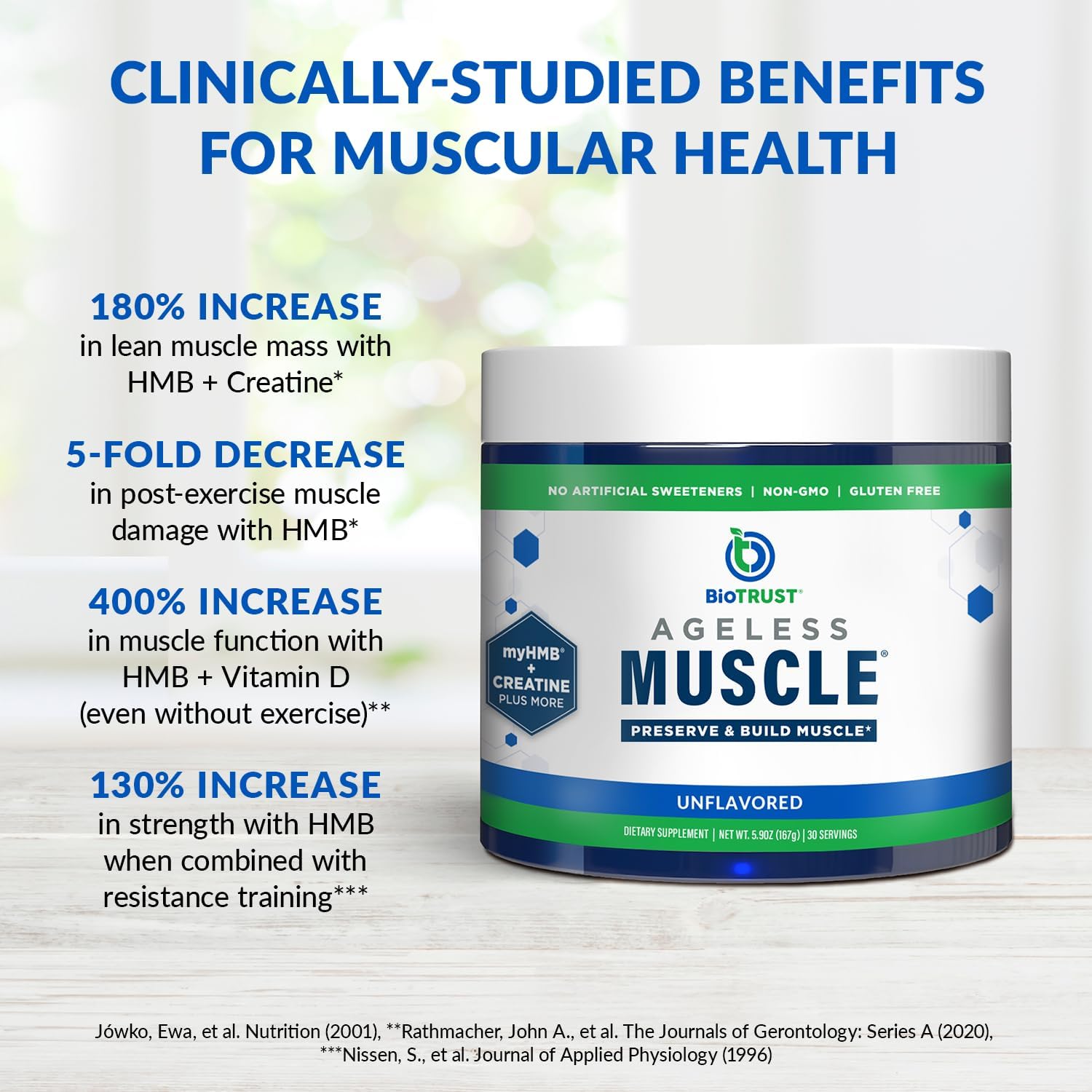 Biotrust Ageless Muscle Builder - Creatine Hmb Powder With Vitamin D3 & Betaine - Build & Preserve Naturally Declining Muscle Mass & Strength - Fruit Punch, 60 Servings : Health & Household