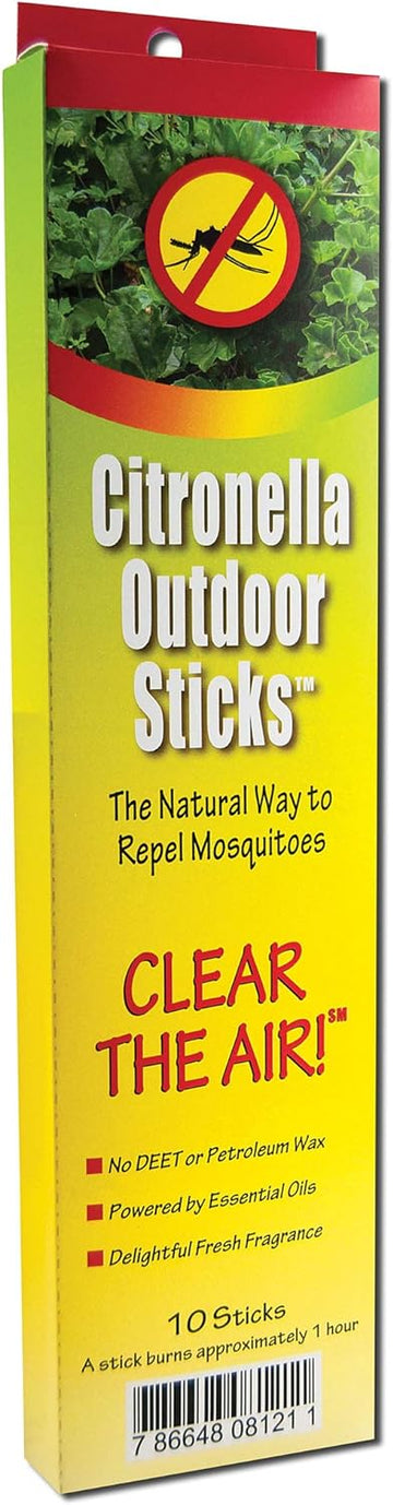 Neem Aura Naturals Outdoor Citronella Sticks, 10 Count