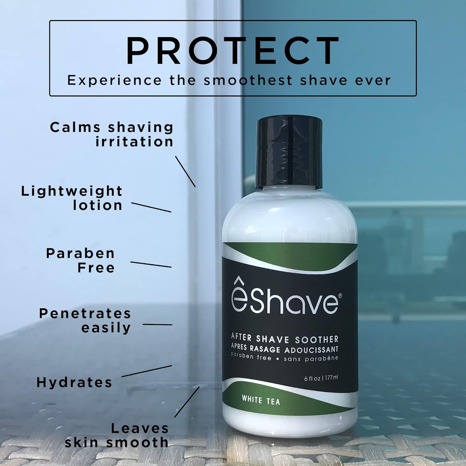 Eshave Shaving Products Collection Including 2 Oz Pre-Shave Oil, 4 Oz Shaving Cream And 6 Oz After Shave Lotion (White Tea) : Beauty & Personal Care