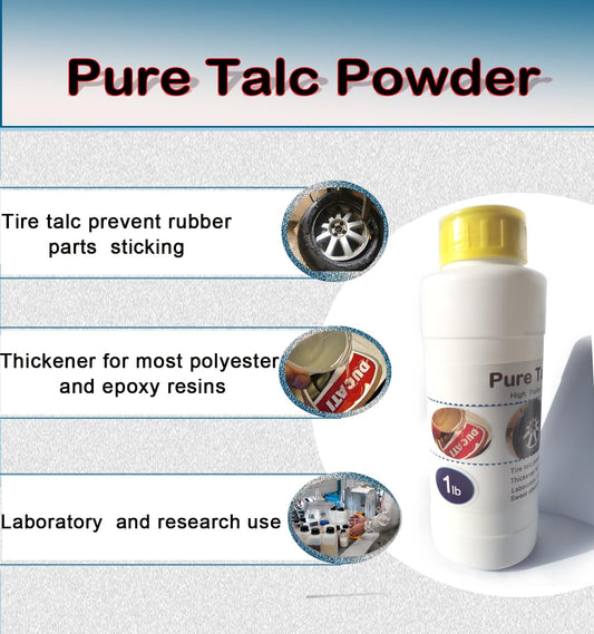 1LB Talc Powder Tire Talc Extremely Fine Talc Powder Gray Colored Powder