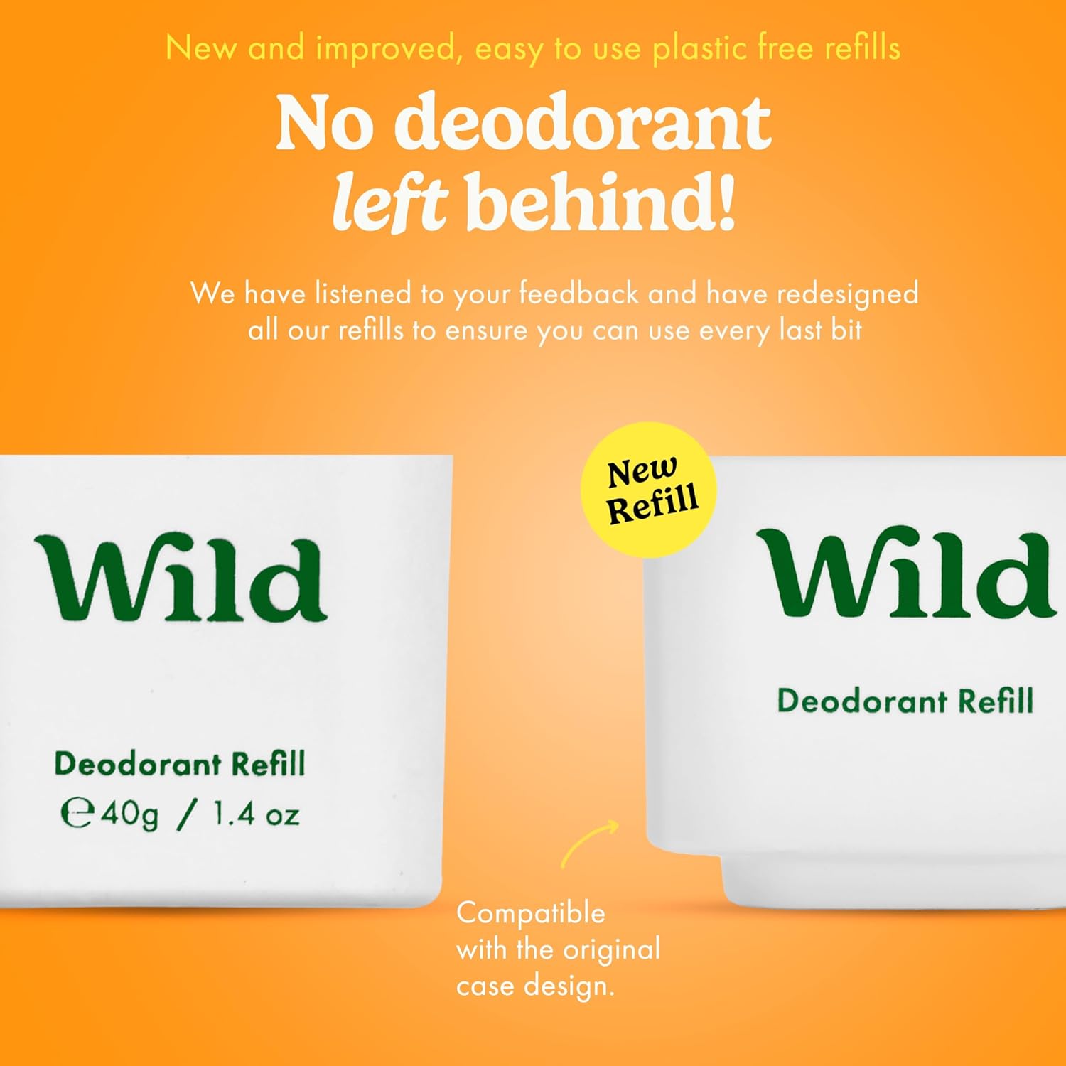 Wild - Mens Natural Refillable Deodorant Starter Kit - Black Case with Fresh Cotton & Sea Salt, Ocean Mist & Thunderstorm Scents - Long Lasting Protection - Aluminium Free - Vegan & Eco-Friendly : Amazon.co.uk: Beauty