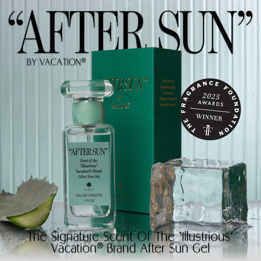 After Sun Eau De Toilette By Vacation Sunscreen, Blends Notes Of Classic Aloe Vera Gels, Fresh Tropical Perfume For Women & Men, Scent Of Summer Nights, Travel Size, 1 Fl. Oz