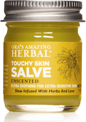 Touchy Skin Salve, Eczema Cream, Eczema Treatment For Kids and Adults , Eczema Cream, Calendula Cream, Itch Cream, Dermatitis, Dry Hands, Hand Mask Balm, Calendula Ointment with Coconut Oil