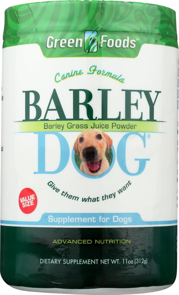 Green Foods Corporation Barley Dog Canine Formula, 11Oz
