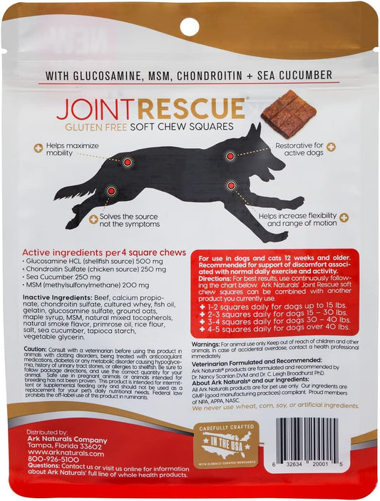 Ark Naturals Sea Mobility Joint Rescue Dog Treats, Beef Flavor, Joint Supplement with Glucosamine & Chondroitin, 9 Ounce (Pack of 2)