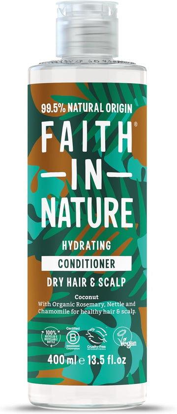 Faith In Nature Natural Wild Rose Conditioner, Nourishing For Normal Hair & Scalp, Vegan & Cruelty Free, No Sls, Silicones Or Parabens, 400Ml