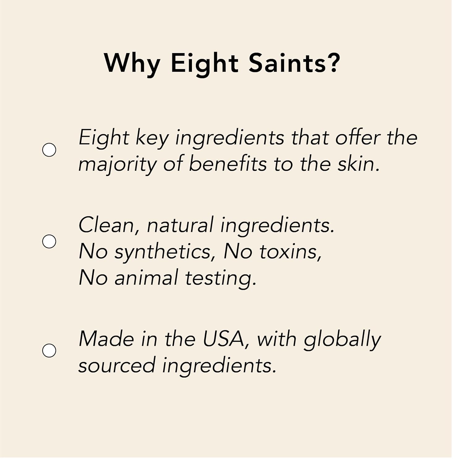 Eight Saints Retinol Facial Moisturizer Cream, For Firming Face, Neck & Eye Wrinkles And Lines, Deep Hydrating Lotion, Fragrance-Free, 2 Ounces