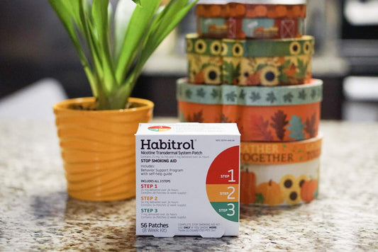 Habitrol Nicotine Transdermal System Patch | Stop Smoking Aid | Steps 1, 2, And 3 (21, 14, And 7 Mg) | 56 Patches (8 Week Kit)