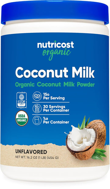 Nutricost Organic Coconut Milk Powder 1Lb - Non-Gmo, Certified Organic Coconut Milk Powder