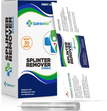 Painless Splinter Removal Kit (30-Count) | Quick, Easy Splinter Out | Compact First Aid For Home, Travel, Camping | Perfect For Hiking, Woodworking, Outdoors | No Tweezers Needed