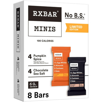 Rxbar Minis Protein Bars, Protein Snack, Snack Bars, Variety Pack, 7.3Oz Box (8 Bars)