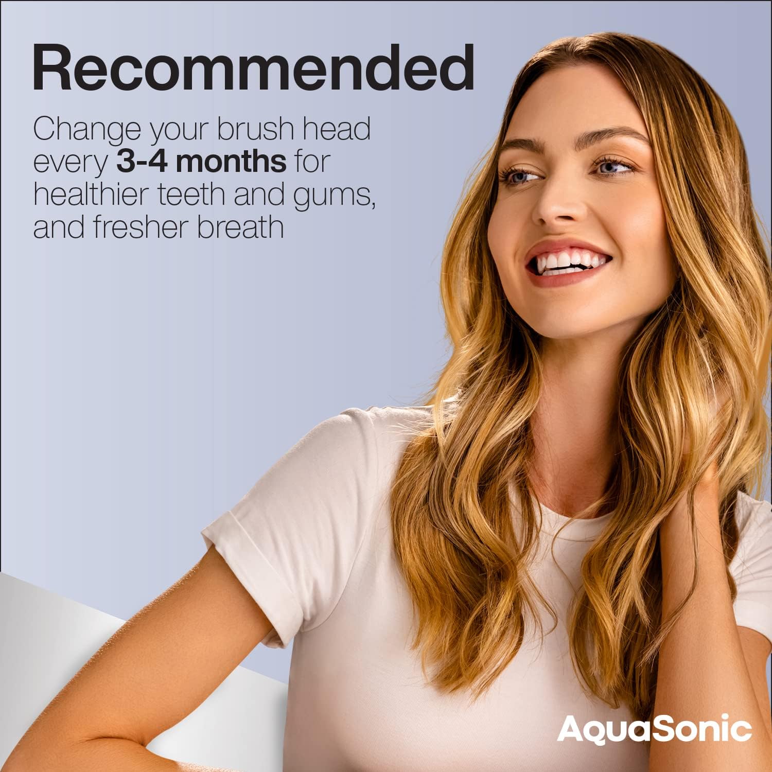 Aquasonic Icon Replacement Brush Heads | Compatible With Aquasonic Icon Toothbrush | 2 Brush Heads | For Normal & Sensitive Teeth (Blush) : Health & Household