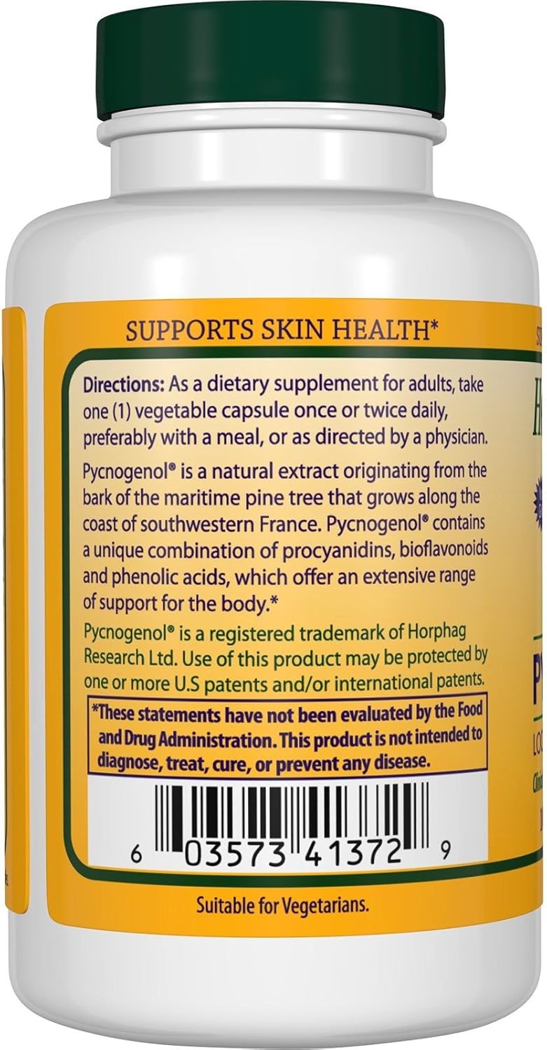 HEALTHY ORIGINS PYCNOGENOL VEG CAPS,100MG, 60 CAP