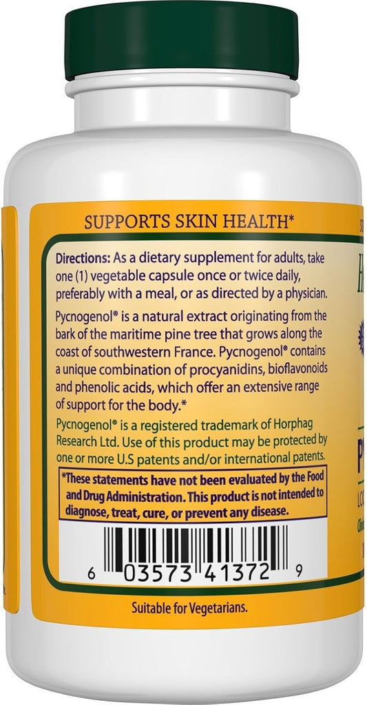 HEALTHY ORIGINS PYCNOGENOL VEG CAPS,100MG, 60 CAP