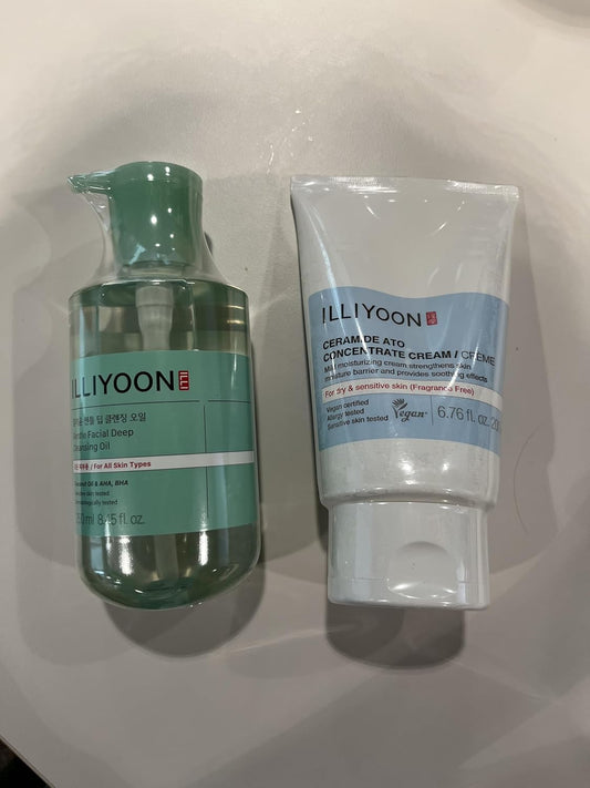 Illiyoon Gentle Deep Cleansing Oil And Ceramide Ato Concentrate Cream