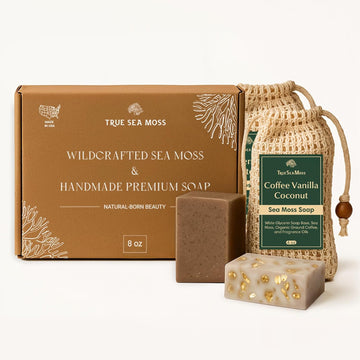 Sea Moss Bar Soap With Green Tea – Vegan Organic Face & Body Soap – Handmade Skincare Gift For Women Or Mom Natural Cleanser – Birthday Present – Made In Usa