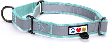 PAWTITAS Martingale Dog Collar ideal for training | Martingale dog collars for Small dogs | Reflective Dog Collar for dogs and puppy | Small dog collar - Teal Martingale collar?4334767052