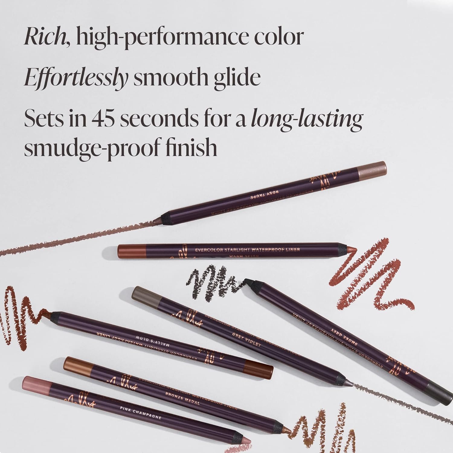 Mally Beauty Evercolor Gel Waterproof Eyeliner - Hazelnut - Creamy Long-Lasting Smudge-Proof Gel Formula - Retractable Eye Liner