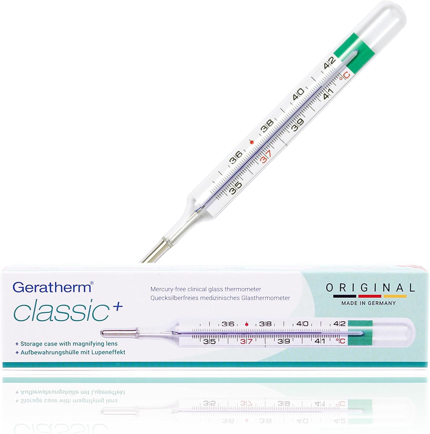 Analogue Thermometer, Geratherm Classic Xl. Easy To Read Measuring Results Thanks To Magnifying Case!
