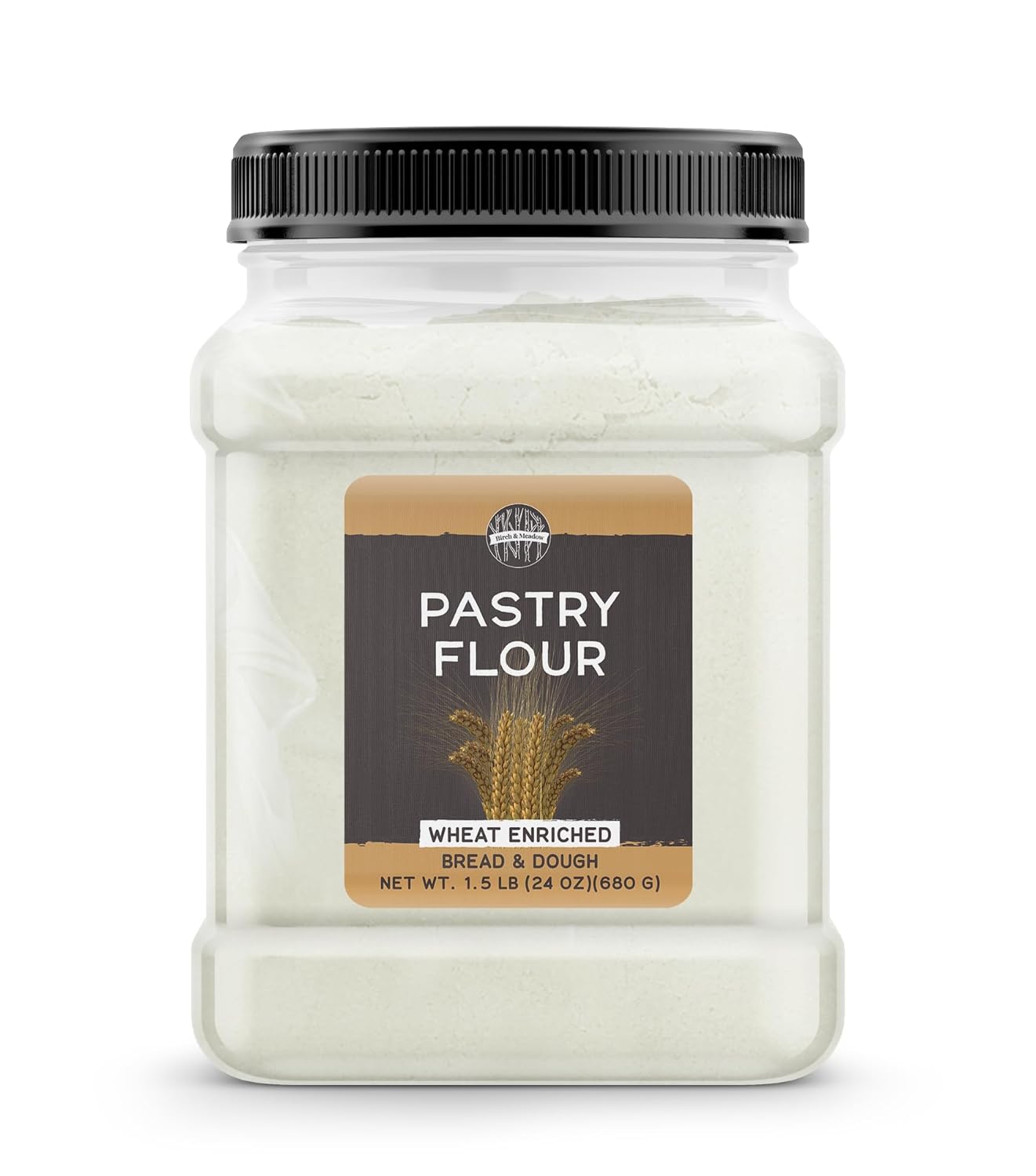 Birch & Meadow Pastry Flour, 1.5 Lb, Wheat Enriched, Bread & Dough