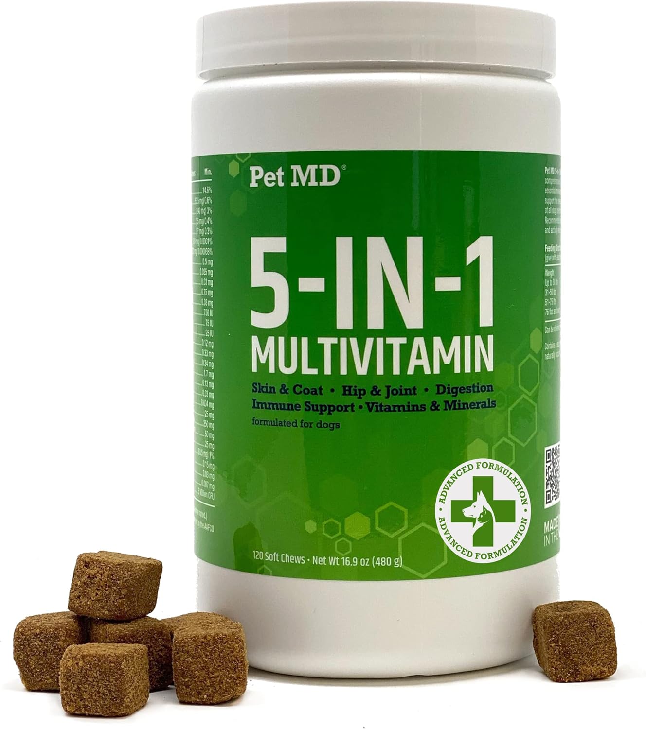 Pet MD Stool Fix & 5-in-1 Multivitamin Chews : Pet Supplies