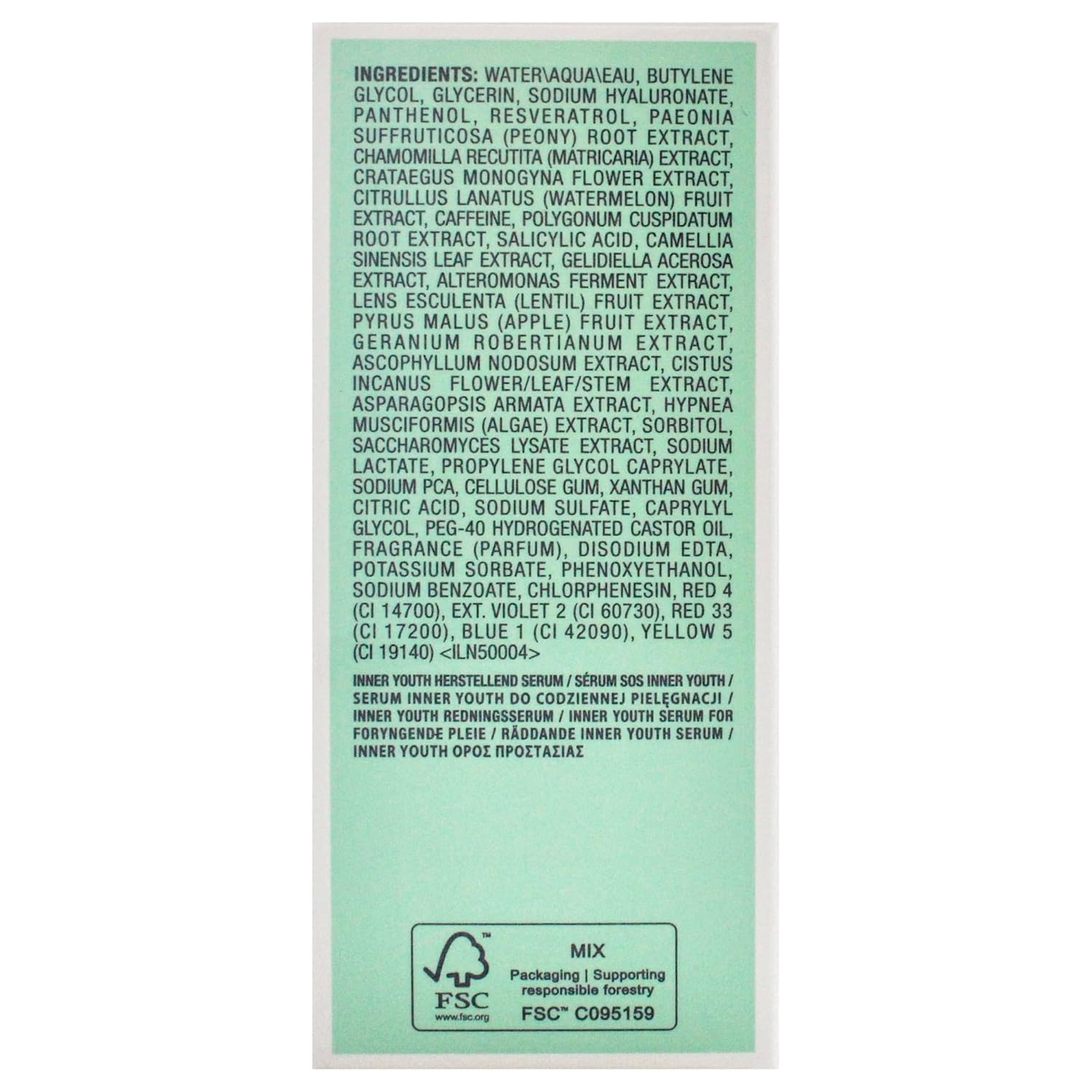 Intral Inner Youth Rescue Serum By Darphin For Unisex - 1.7 Oz Serum : Beauty & Personal Care