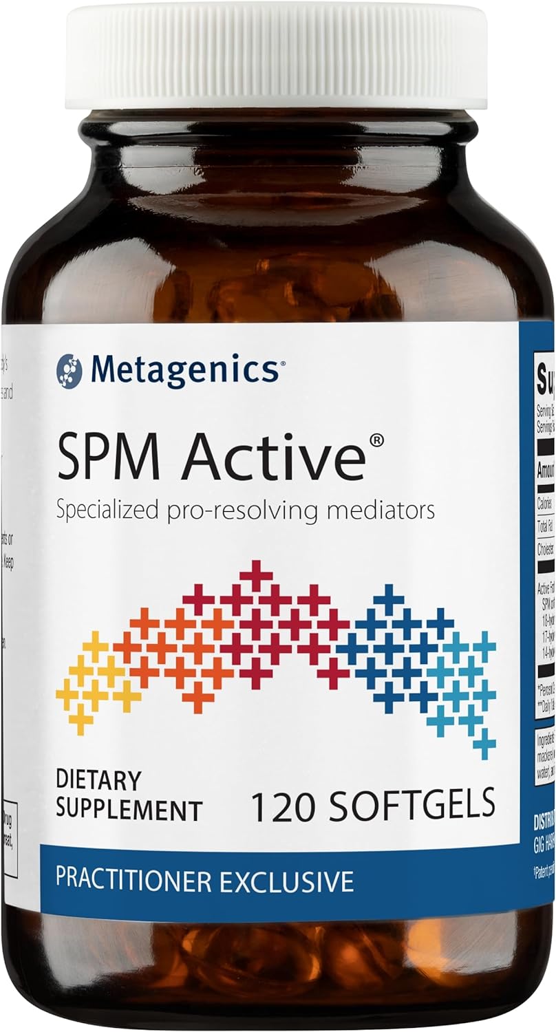 Metagenics SPM Active - Specialized Pro Resolving Mediators for Joint Comfort, Tissue Health & Minor Discomfort Relief* - Non-GMO - Gluten Free - 120 Softgels