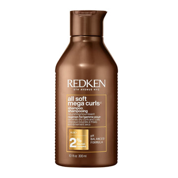 Redken All Soft Mega Curls Shampoo | For Curly & Coily Hair | Sulfate Free Shampoo | For Curly & Coily Hair | Nourishes & Softens Severely Dry Hair | With Aloe Vera