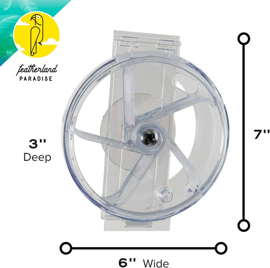 Paradise Toys Bird Creative Foraging System Wheel, Spins with Food Inside, 6” Diameter?613