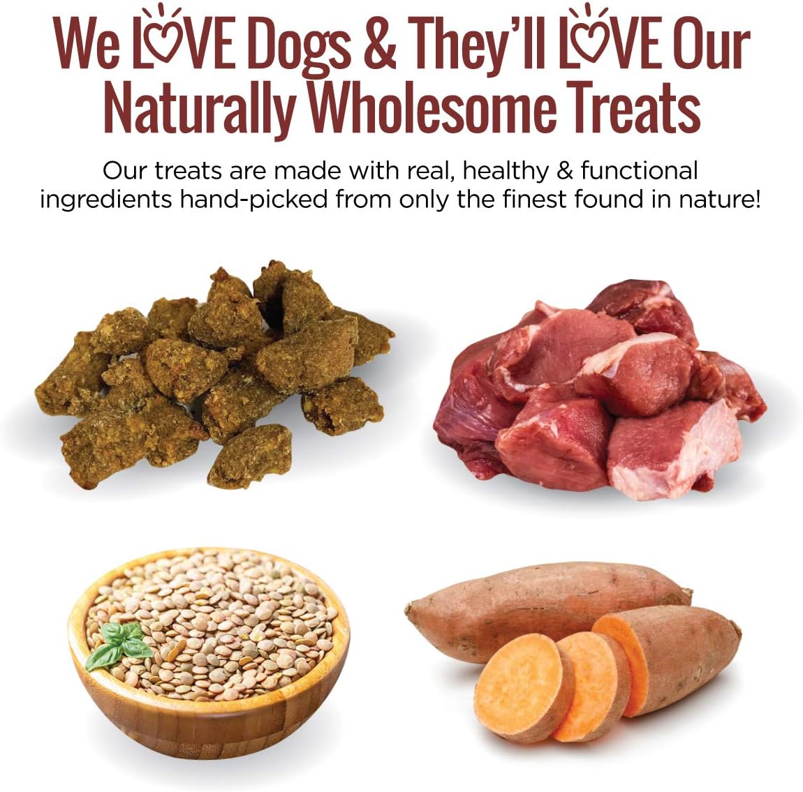 Smart Cookie All Natural Dog Treats - Wild Boar & Sweet Potato - Training Treats for Dogs with Allergies, Sensitive Stomachs - Soft Dog Treats, Chewy, Grain Free, Human-Grade, Made in USA - 5oz Bag : Pet Supplies