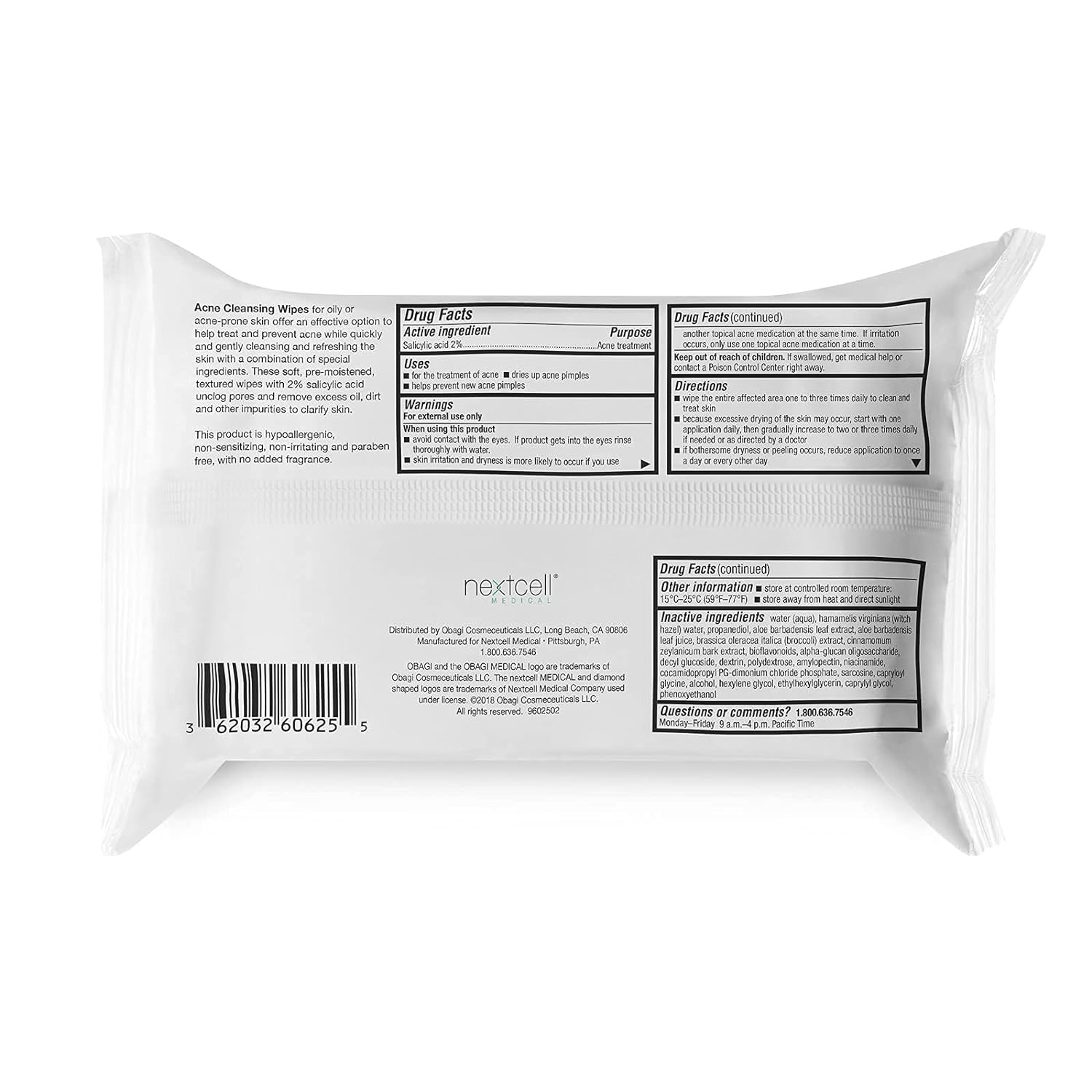SUZANOBAGIMD On the Go Cleansing Wipes for Oily or Acne Prone Skin, 25 count Pack of 1 : Beauty & Personal Care