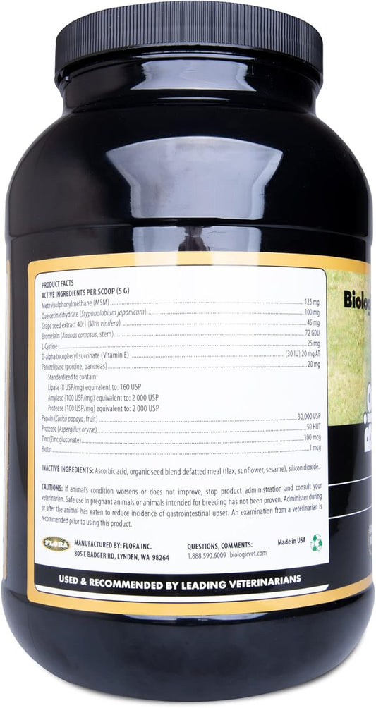 Bioskin&Coat Natural Antihistamine Supplement For Dogs & Cats, Supports Skin Health And Helps Maintain Normal Histamine Levels, 106-Day Supply For 60-Lb. Animal, 3.5-Lb. Powder