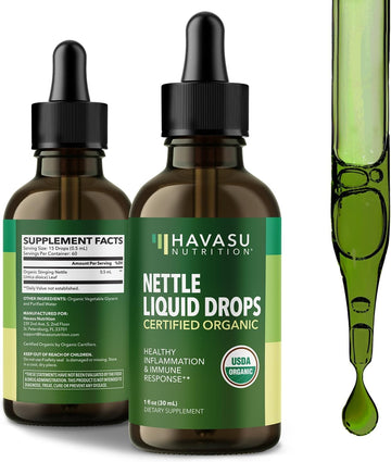 Organic Stinging Nettle Root - Stinging Nettle Root Extract - Stinging Nettle For Prostate, Joint And Immune Health - Nettle Root For Overall Health - Non-Gmo, Vegan, Unflavored, 30Ml