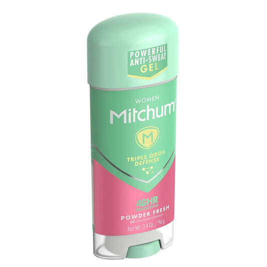 Mitchum Women Gel Antiperspirant Deodorant, Powder Fresh, 3.4oz