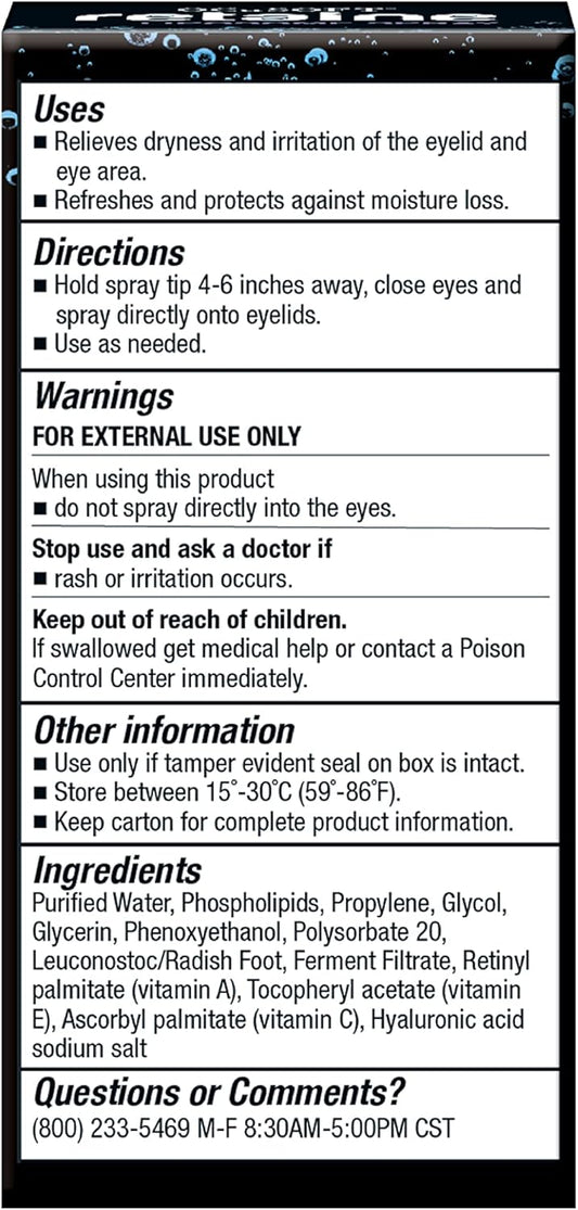 Ocusoft Retaine Liposome Spray 15 Milliliters, Eyelid Spray For Irritated Eyelids Associated With Blepharitis, Dry Eyes, And Meibomian Gland Dysfunction